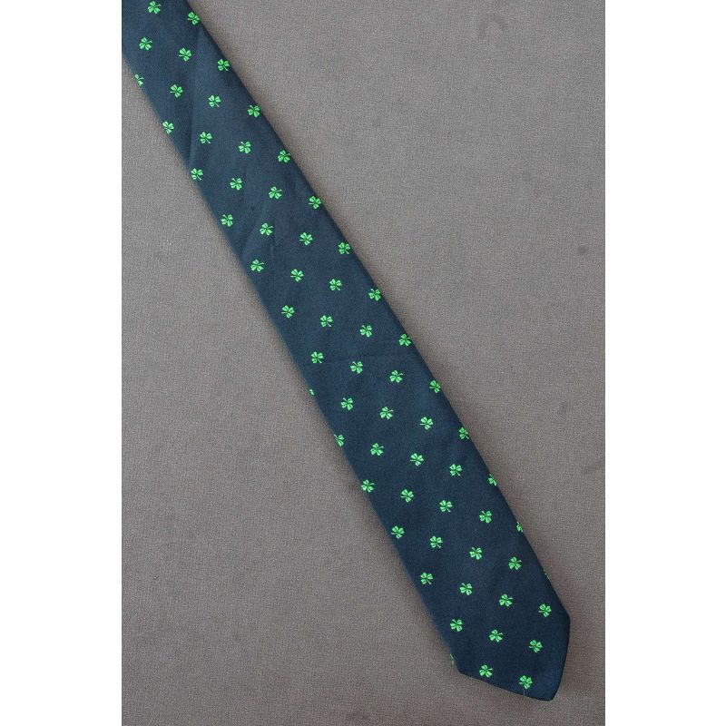 Three Leaf Clovers - Thin Saint Patrick's Day Tie
