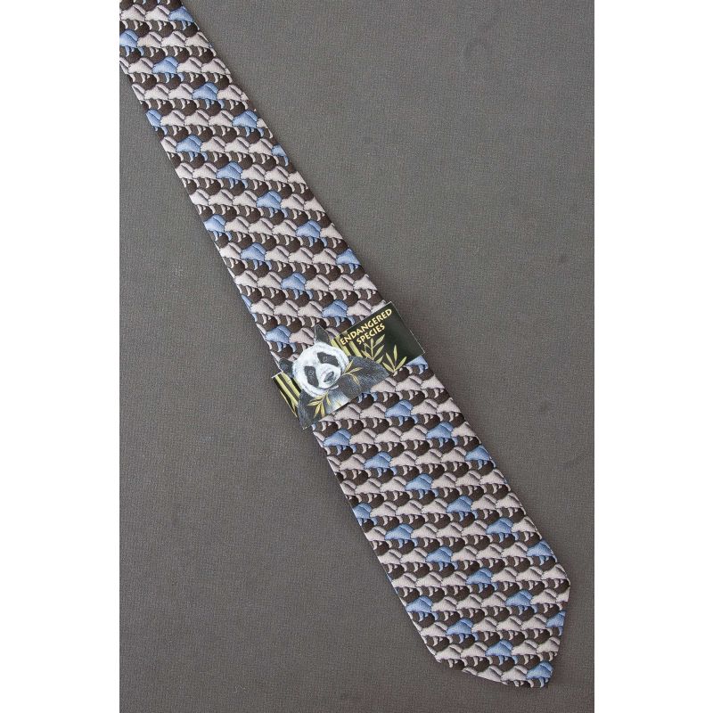 Blue & Gray Bears - New Endangered Species Tie