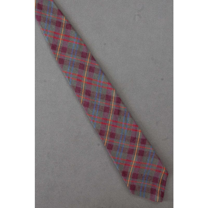 Five Color Plaid - Men's Modern Gap Necktie