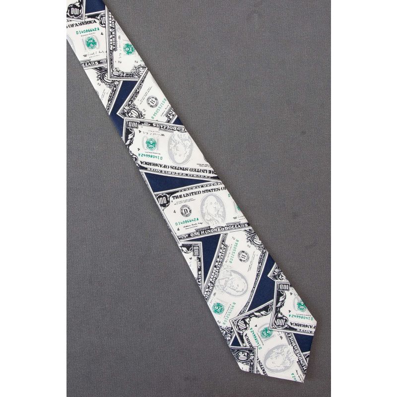 $50 & $100 Dollar Bills - U.S. Money Necktie
