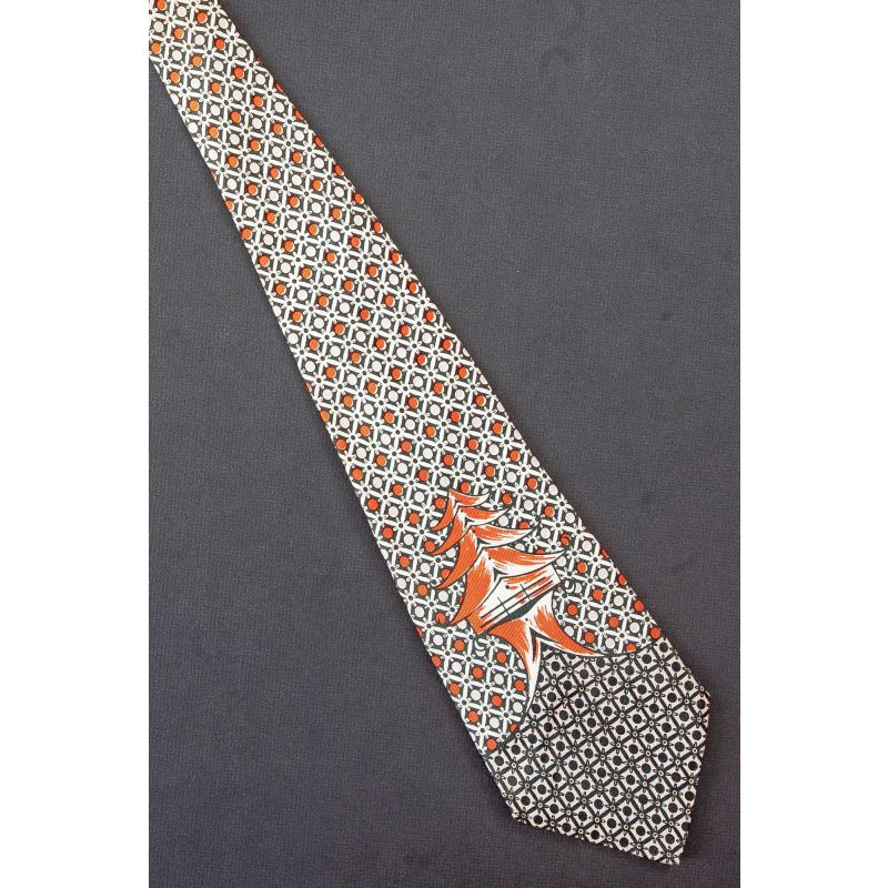 Asian Pagoda - 1940's Wide Vintage Necktie