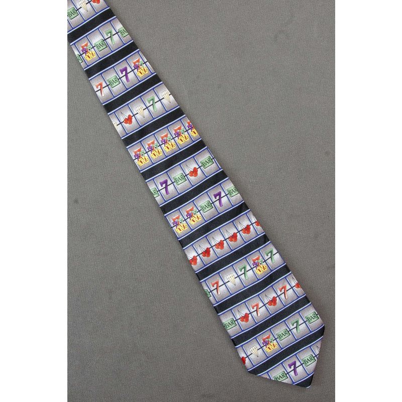 Slot Machine Reels - Silk Museum Artifacts Necktie
