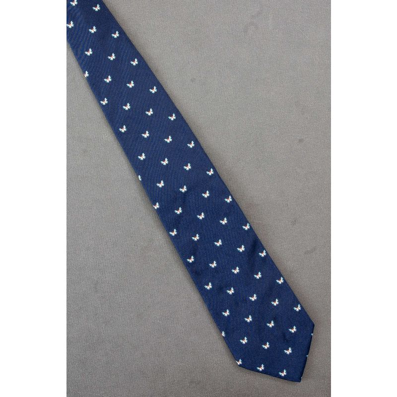 Butterfly Allover - Navy Silk Banana Republic Tie