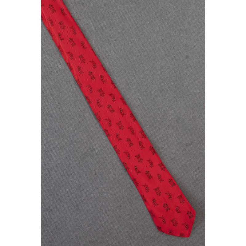Castle & Knight Helmut - 50s Skinny Red Necktie