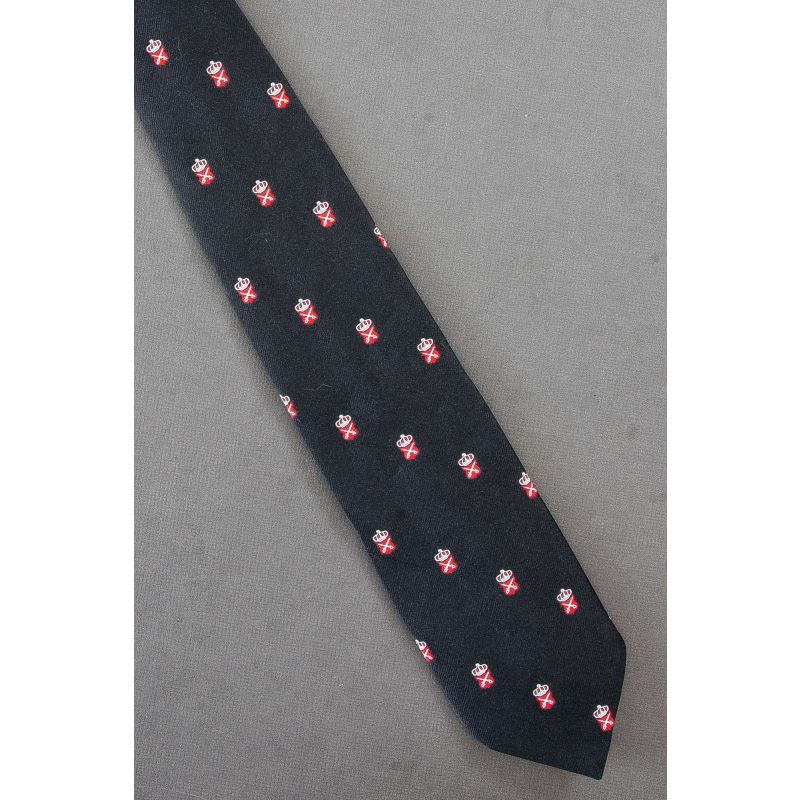 Crossed Swords & Crown Crest - Heraldic Necktie