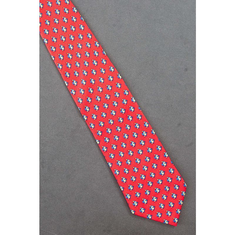 A School of Fish - Red Silk Tropical Necktie