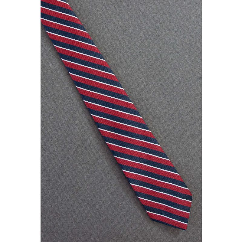 Red, White & Blue Stripe - 80's Skinny Patriotic Tie