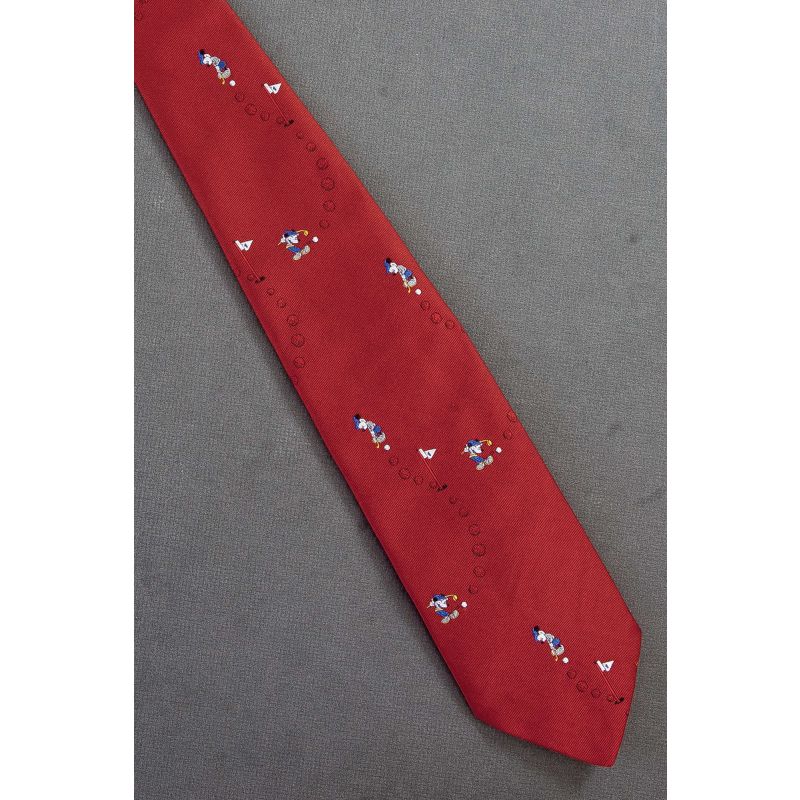 Mickey Mouse Golfs the First Hole - Disney Tie