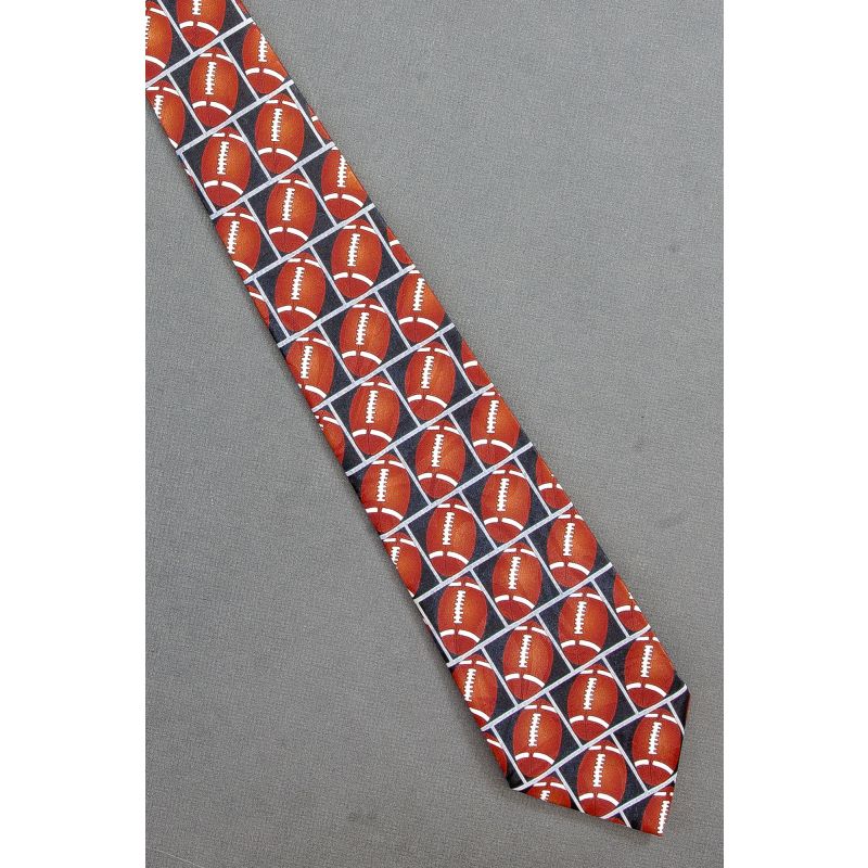 Just Footballs - Black Fratello Brand Necktie