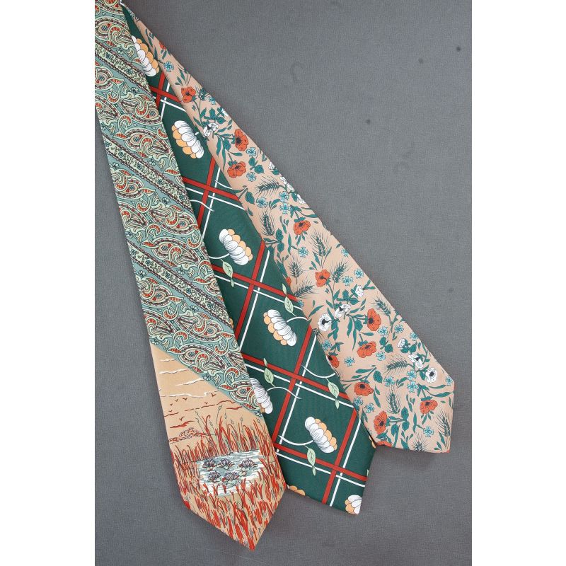 3 For $25 - Water Lilies & Other Flowers Neckties