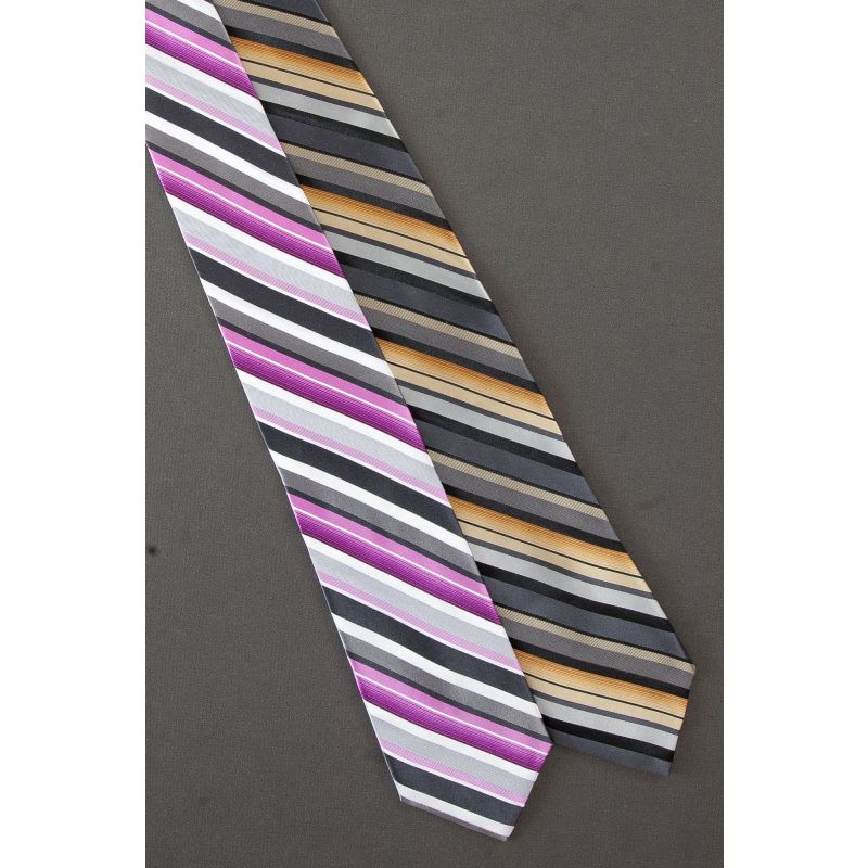 2 For $25 - Pink & Gold Countess Mara Neckties