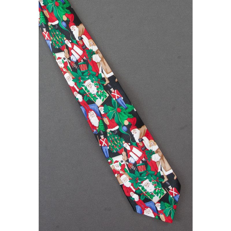 Various Images of Santa Claus at Christmas Tie
