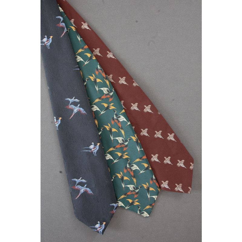 3 For $25 - Pheasant Birds Multi-Color Ties