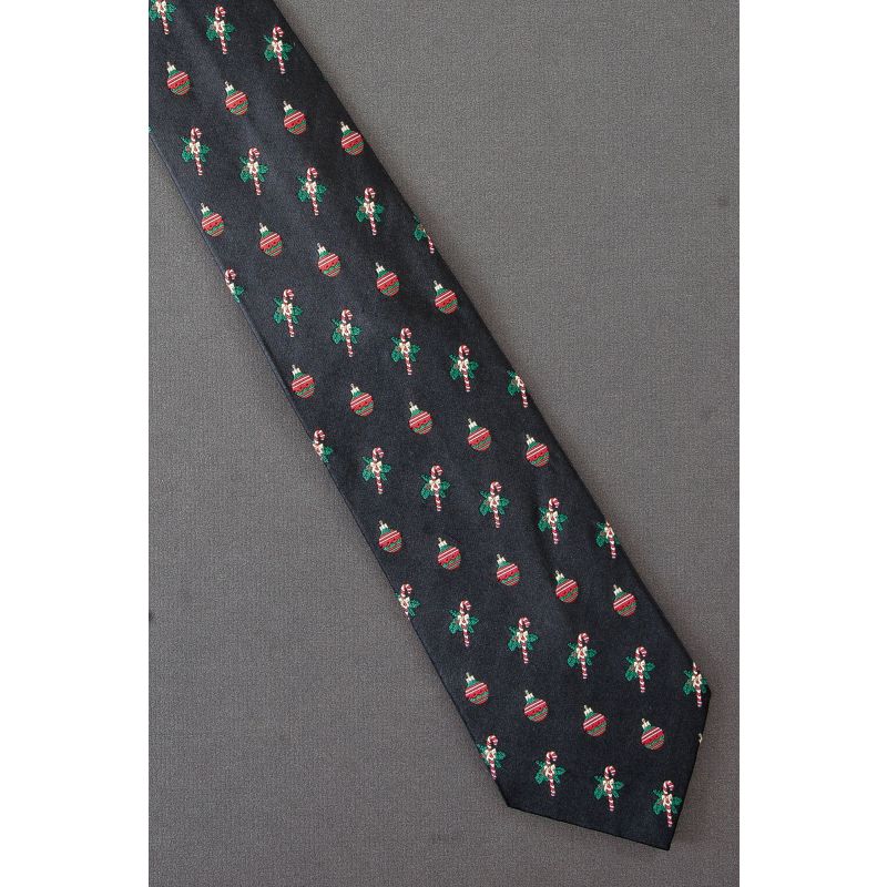Ornaments & Candy Canes - Holiday Necktie