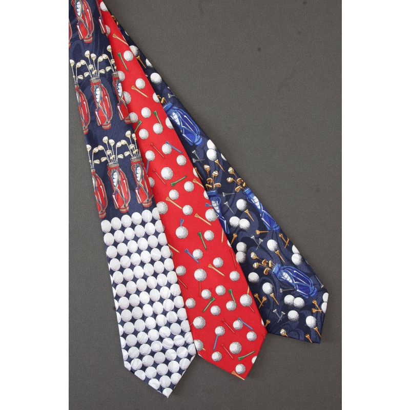 3 For $25 - Patriotic Color Golf Balls & Bags Ties