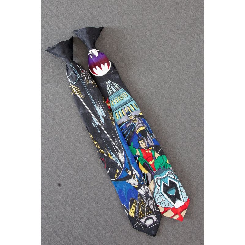 2 For $25 - Batman & Robin - Boys Clip On Ties