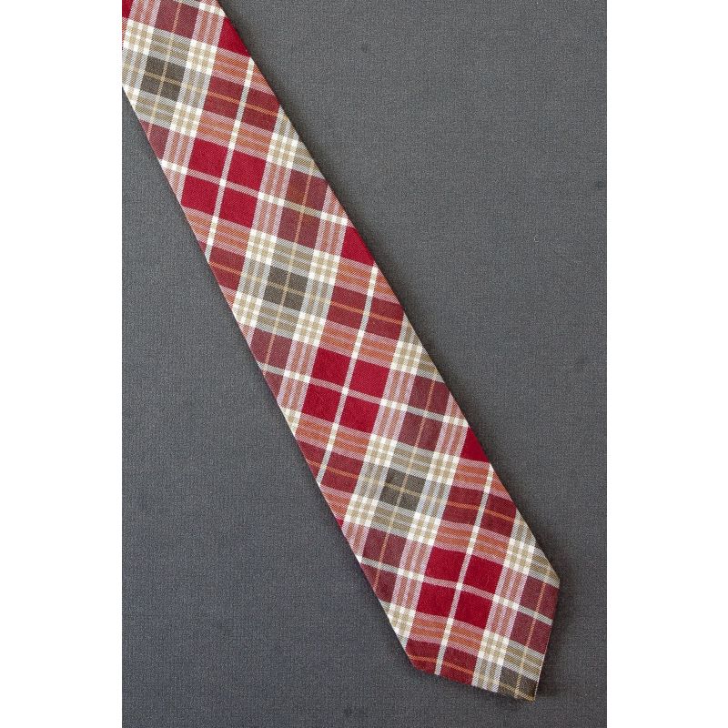 Red & Fatigue Green Plaid - Gap Brand Tie
