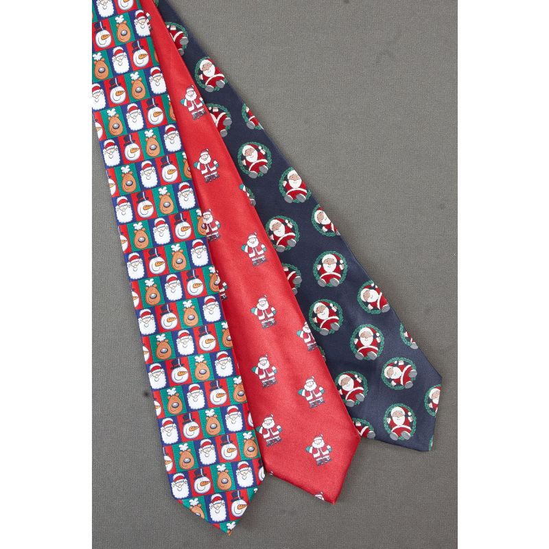 3 For $25 - Snowman, Reindeer & Santa Ties