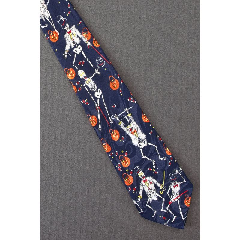 Dancing Skeletons With Canes & Top Hats Tie