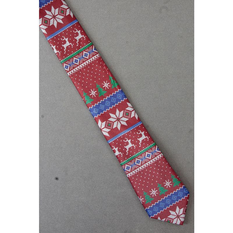 Look of a Christmas Themed Sweater Necktie