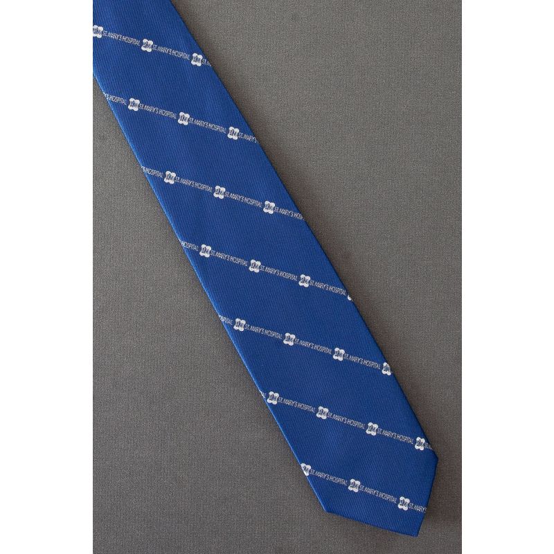 St. Mary's Hospital - 1980's Slim Blue Necktie