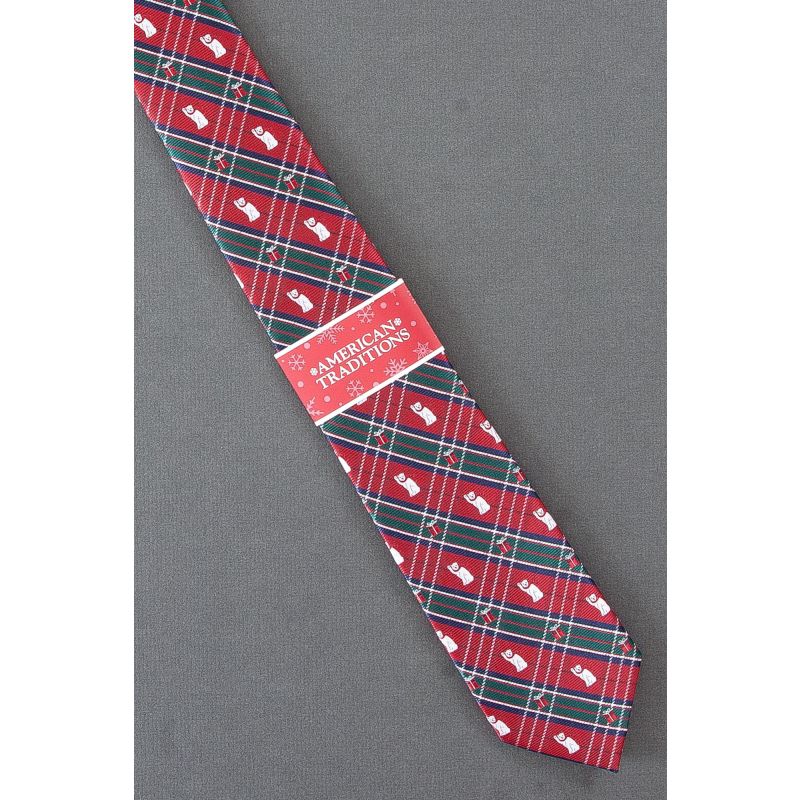 Polar Bear & Presents - Brand New Plaid Necktie