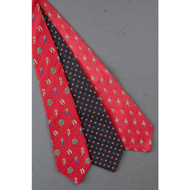 3 For $25 - Ornaments & Candy Canes Neckties