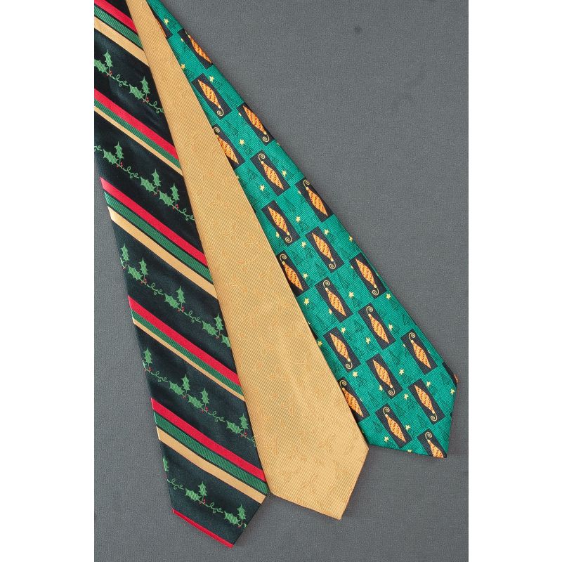3 For $25 - Christmas Ornaments & Holly Ties