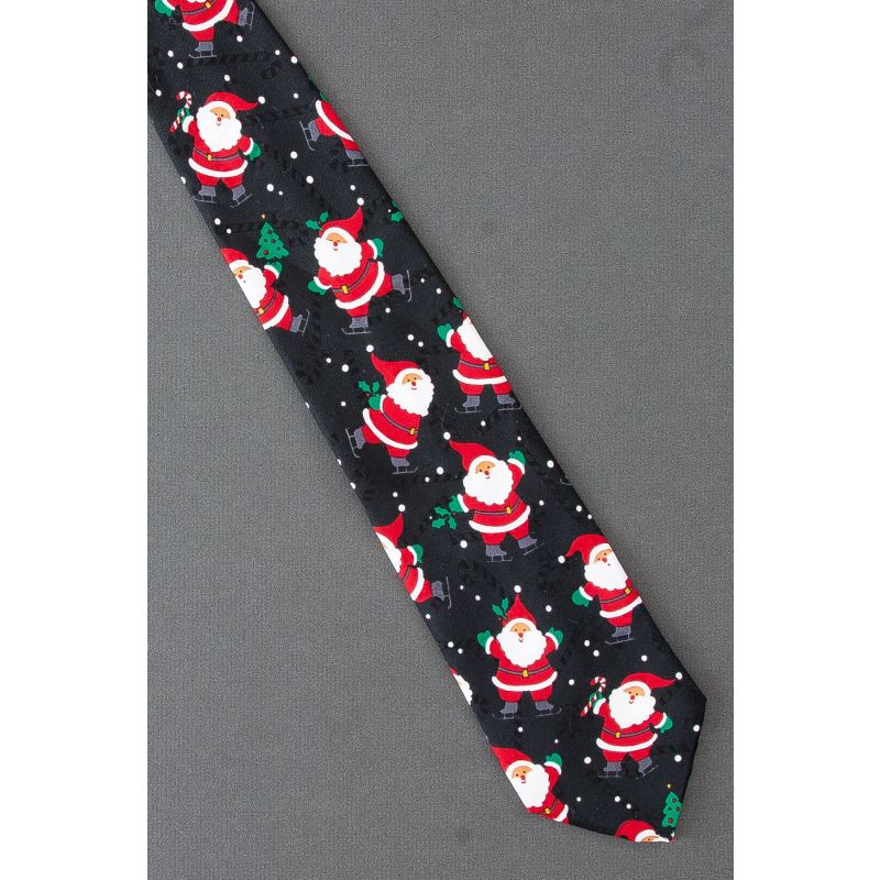 Santa Claus Loves To Ice Skate! Christmas Necktie