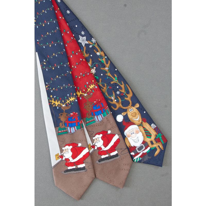 3 For $25 - Santa Tries to Light Up Reindeer Ties