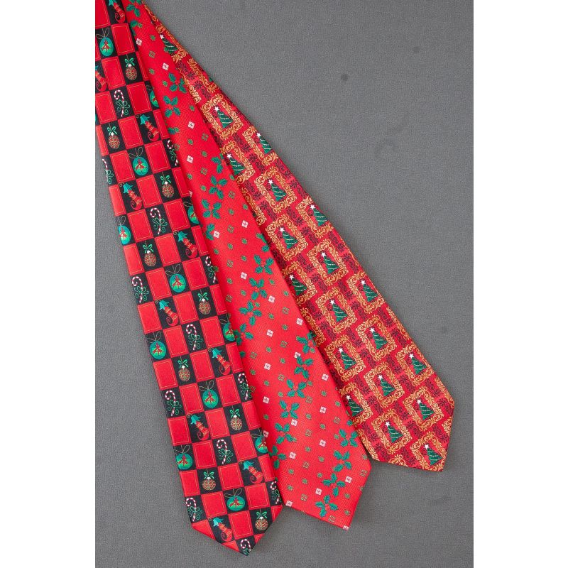 3 For $25 - Variety of Christmas - Red Neckties