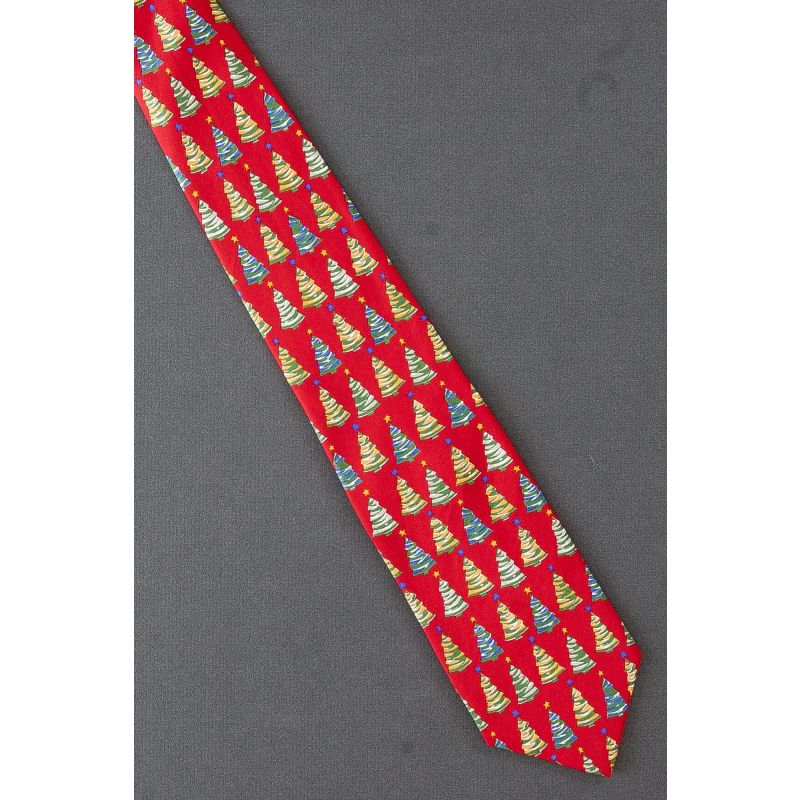 Christmas Trees With Stars - Lands' End Tie