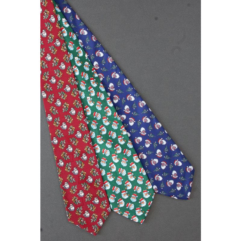3 For $25 - Portrait of Santa Claus Neckties