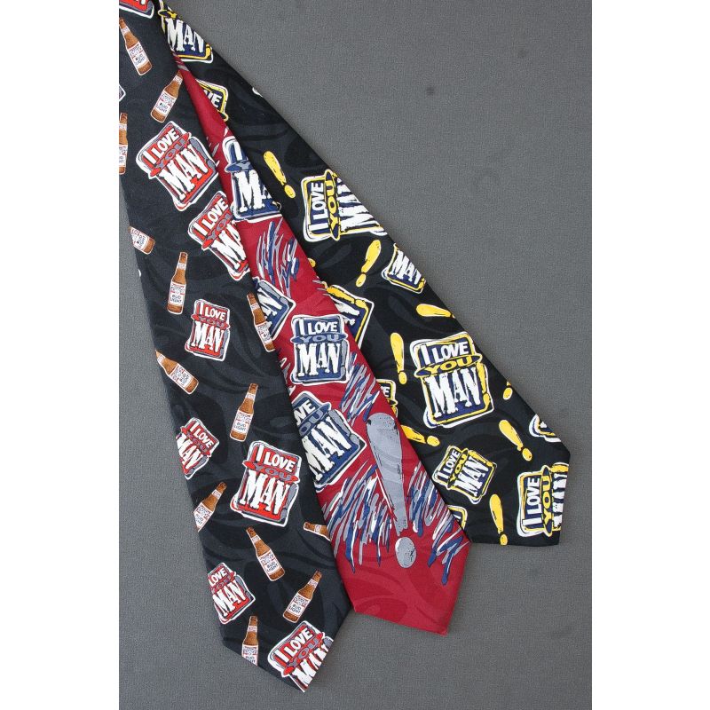 3 For $25 - I Love You Man Bud Light Beer Ties