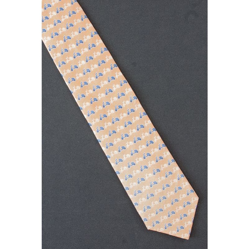 Blue & White Scooters - Silk Aquascutum Necktie