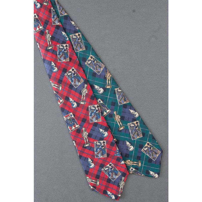 2 For $25 - Playing Cards & Chess Piece Neckties