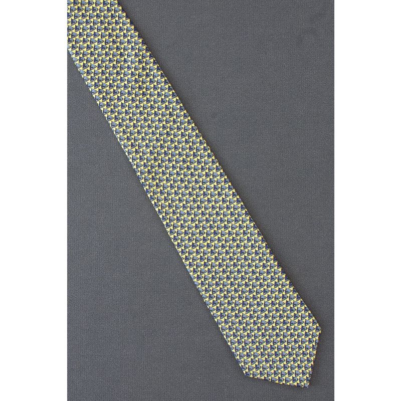 Fleet of Sailboats - Yellow Silk Old Navy Tie