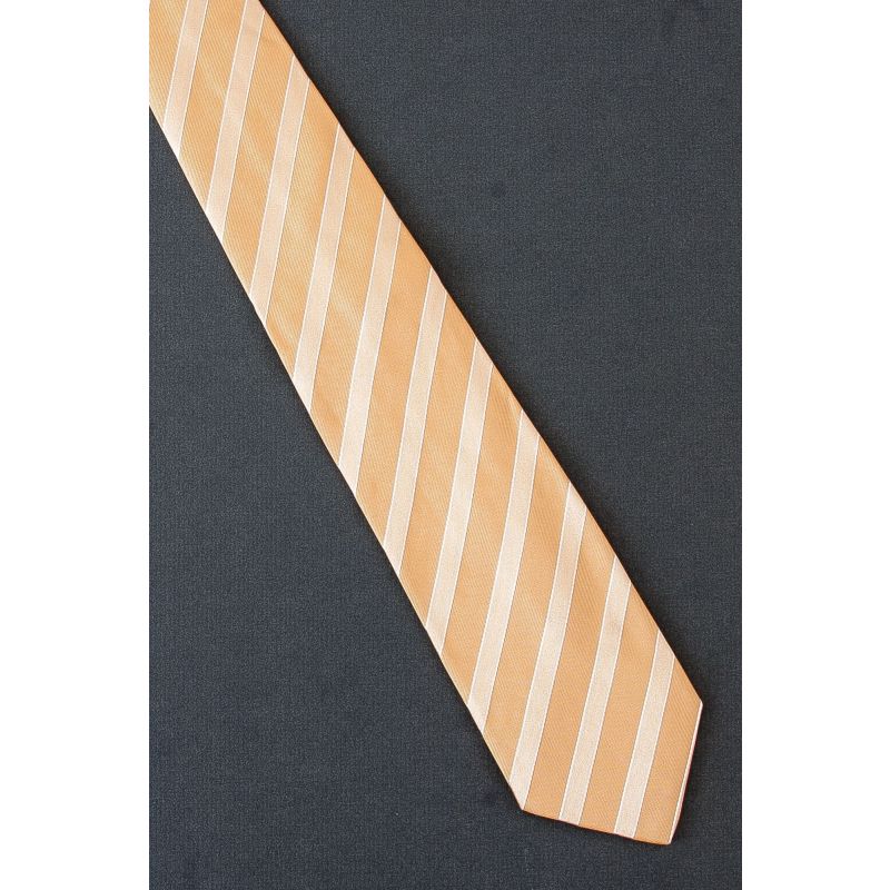 Tonal Gold Striped - Silk Holland & Sherry Necktie