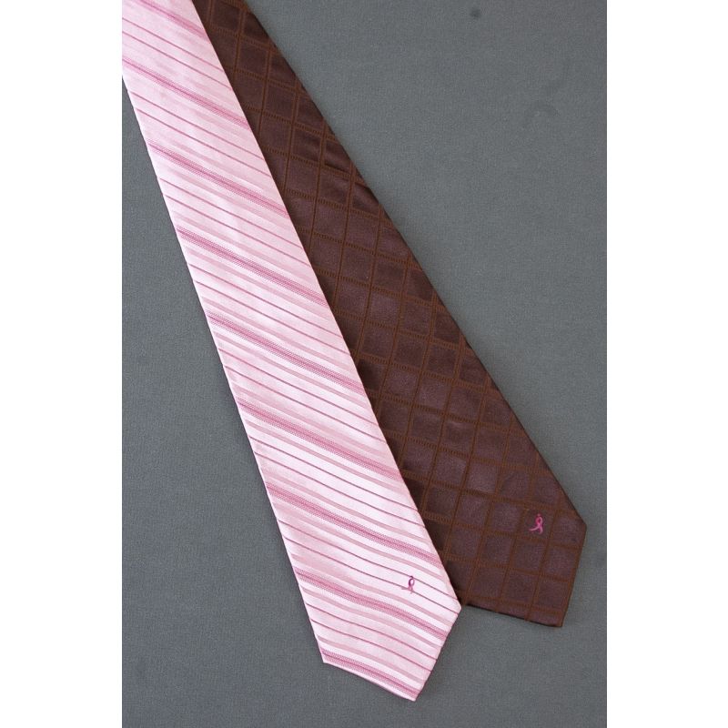 2 For $20 - Susan Komen Knots For Hope Neckties