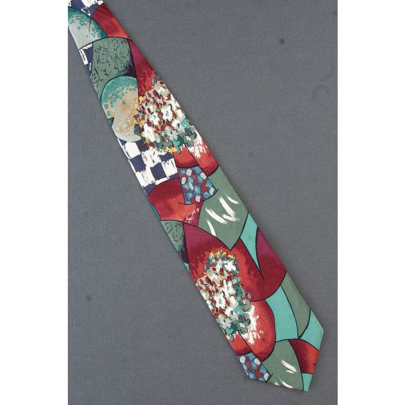 Flower Bouquet in Vase - Ermenegildo Zegna Tie
