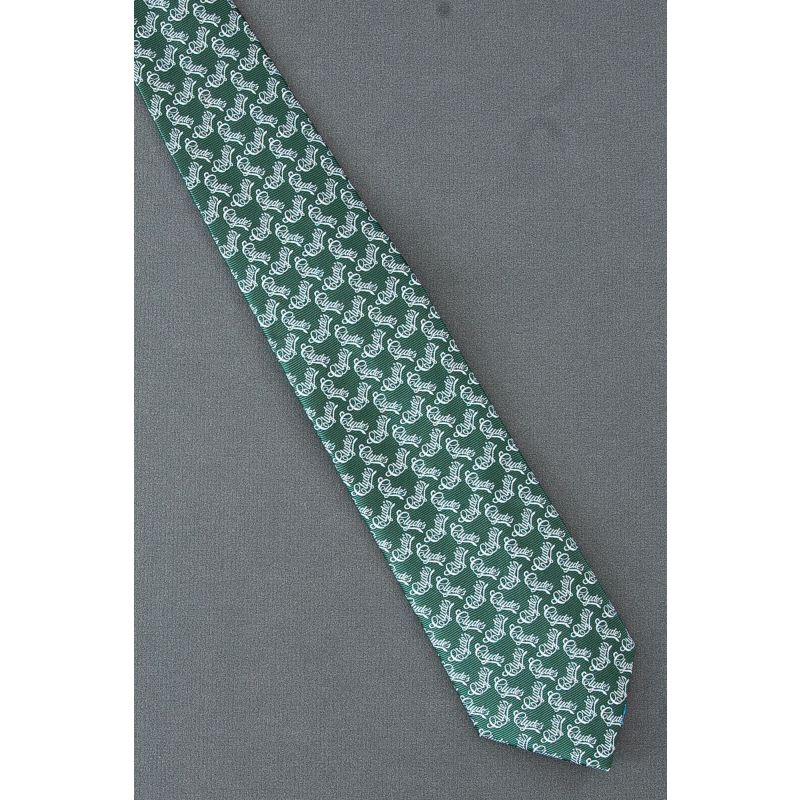 Clyde's Restaurants Cursive Logo - Green Tie