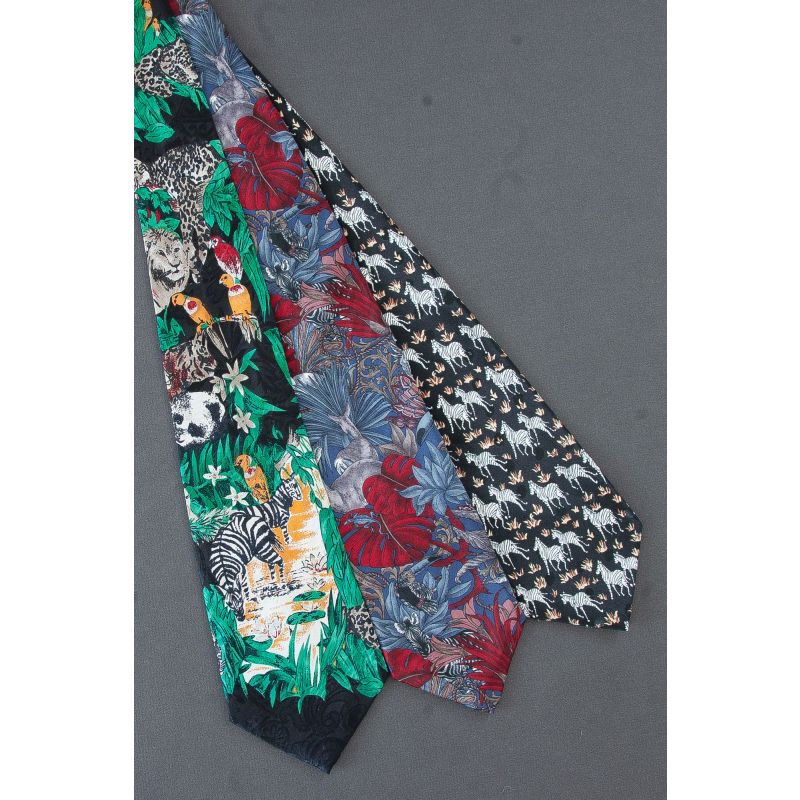 3 For $25 - Zebras & Other Wild Animals Ties