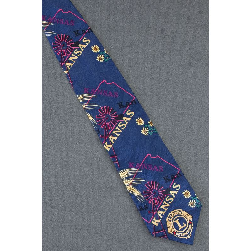 Kansas Lions Club International Silk Necktie