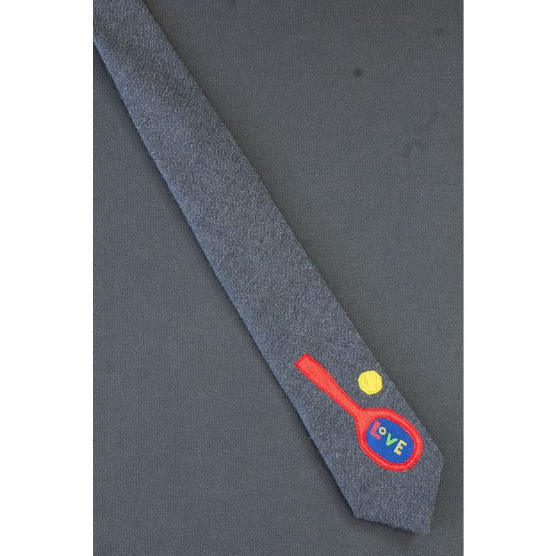 Tennis Stars With Love Love - Sports Necktie