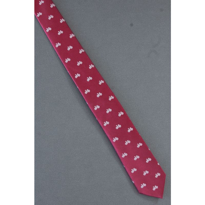 Bicycle Bike Repeat - Skinny Red Sprezza Tie