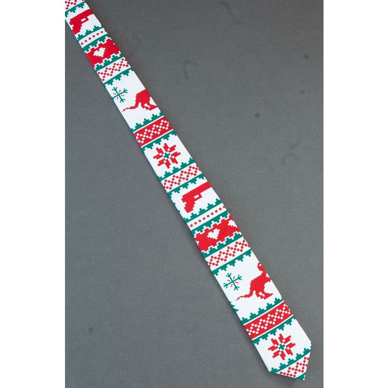 Gun, Dinosaur & Heart - Unique Skinny Necktie