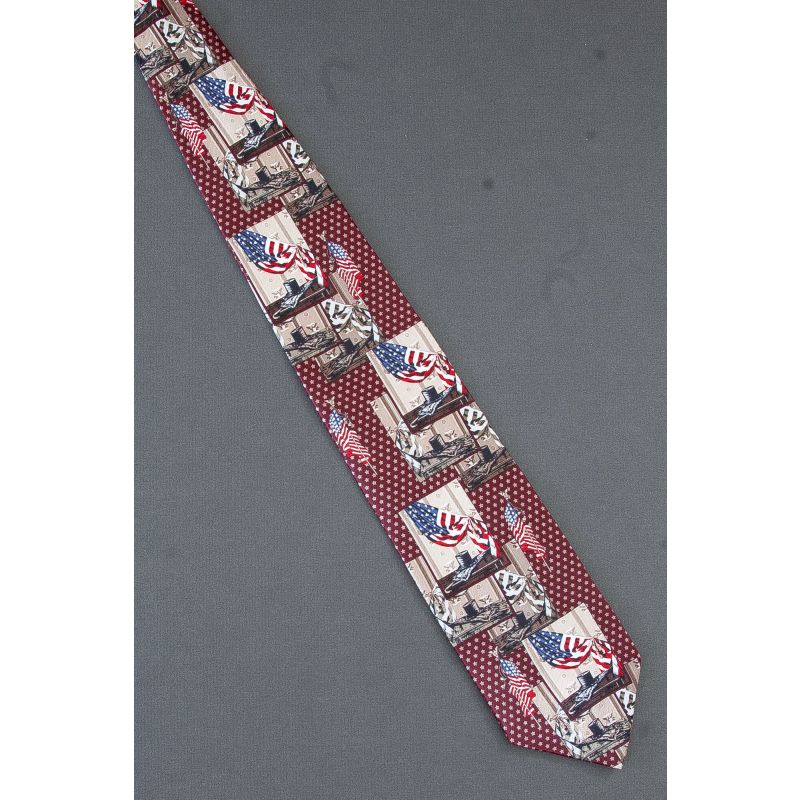 US Flag Scenes - Saturday Evening Post Necktie