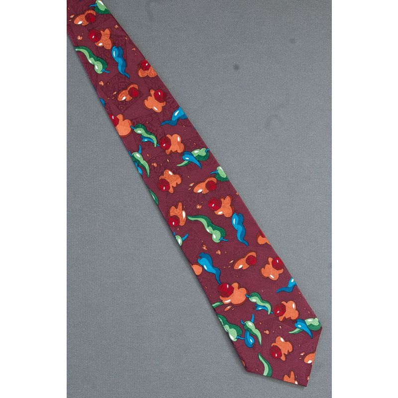 Tabasco Caps & Green Peppers - Silk Necktie