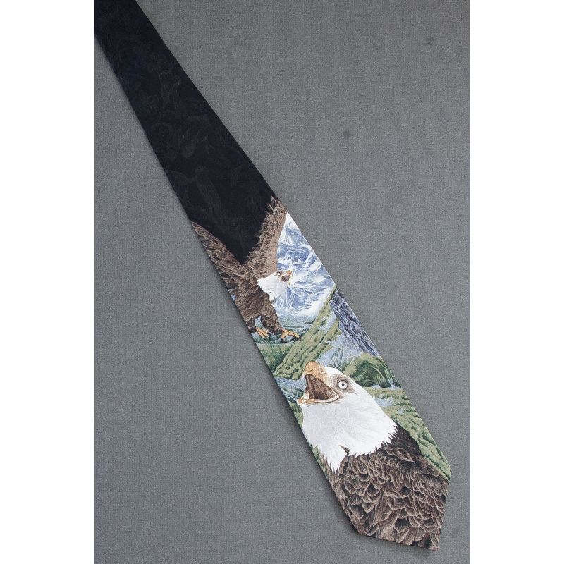 Bald Eagle Duo - Silk Endangered Species Tie