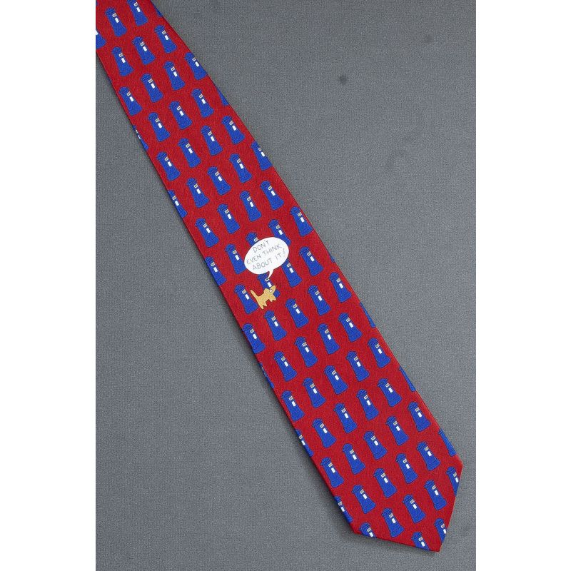 Don't Think About Peeing on Royal Mail Box Tie